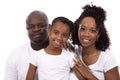 Black casual family Royalty Free Stock Photo