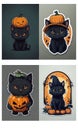 Black cat Halloween decorations Cute Halloween cat images Pumpkin and black cat decor