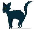 Black cat illustration Royalty Free Stock Photo