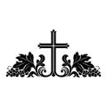 Black catholic crucifix Royalty Free Stock Photo