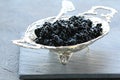 Black caviar - delicacy appetizer Royalty Free Stock Photo