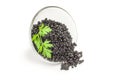 Black caviar isolated on a white background cutout Royalty Free Stock Photo
