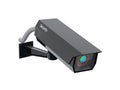 Black CCTV security camera. 3d rendering illustration isolated