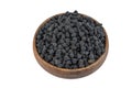 Black ceci neri chickpeas are very healthy to be consumed with their high fiber content. Heap of black Ceci neri chickpeas, black