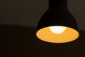 Black ceiling lamp Royalty Free Stock Photo