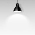 Black ceiling lamp Royalty Free Stock Photo