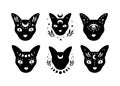 Black celestial animal vector illustration