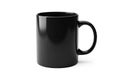 Black Ceramic Mug on White Background Royalty Free Stock Photo