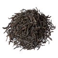 Black Ceylon tea close-up, isolated on white. Royalty Free Stock Photo