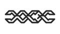 Black Chain Link Connection Icon, vector design Generative AI Royalty Free Stock Photo