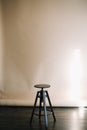 Black chair isolated on light background. Series of furniture. Royalty Free Stock Photo