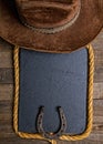 Western cowboy background Royalty Free Stock Photo