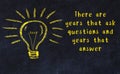 Black chalkboard with a bulb sketch and smart quote