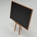 Black chalkboard isolated