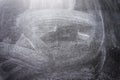 Black chalkboard texture. Abstract Chalk rubbed out on blackboard or chalkboard texture Royalty Free Stock Photo