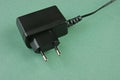 Black charger adapter with plug