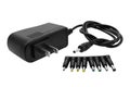 black charger for gadgets with cable connector