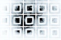 Black checkered pattern of squares on a white background.