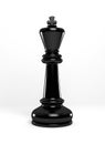 Black chess king Royalty Free Stock Photo