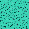 Black Chess pawn icon isolated seamless pattern on green background. Vector Royalty Free Stock Photo