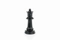 Black chess piece queen isolated on white background. The concept of board games, logic, training for the brain Royalty Free Stock Photo