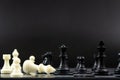 Black chess team win over white chess team