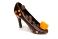 Black chocolate shoe