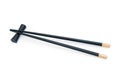 Black chopsticks isolated Royalty Free Stock Photo