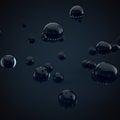 Black chrome balls background Royalty Free Stock Photo