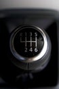 Black and chrome gearstick Royalty Free Stock Photo