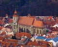 The Black Church in Brasov old city, Transylvania Royalty Free Stock Photo