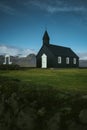 Black church Budakirkja. West Iceland, Snaefellsnes