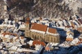 The Black church in old Brasov city, Romania Royalty Free Stock Photo