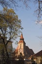 Black Church Romanian - Biserica Neagra at Honterus Courtyard Royalty Free Stock Photo