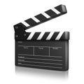 Cinema clap. Vector illustration Royalty Free Stock Photo