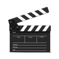 Cinema clap. Vector illustration Royalty Free Stock Photo