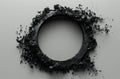 Black Circle Abstract Frame Royalty Free Stock Photo