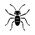 Black Circle Design Ant: Minimalist Insect Icon By Firmin Baes