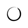 Black Circle Zen, Enzo Vector Illustration Royalty Free Stock Photo