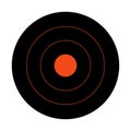 Black circular shooting target