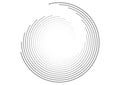 Black circular spiral dotted lines abstract futuristic tech background