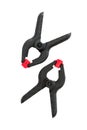 Black clamps Royalty Free Stock Photo