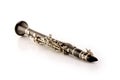 Black clarinet isolated on white Royalty Free Stock Photo