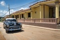 Black classic car in Vinales, Cuba