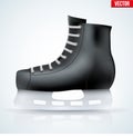 Black classic hockey ice skates
