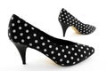 Black classic polka shoes