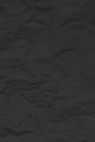 Black clean crumpled paper Royalty Free Stock Photo