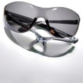 Black and clear safety glass