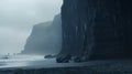 Black Cliffs: A Stunning Matte Painting Depicting Inclement Weather