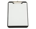 Black Clipboard with White Paper